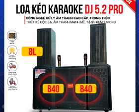 Loa Kéo Karaoke Di Động DJ 5.2 Pro - Công Suất Cực Lớn 1500W, Hệ Thống 8 Loa 3 Đường Tiếng