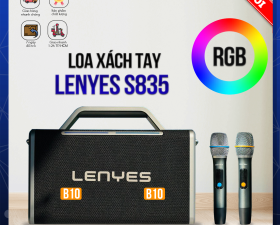 Loa Xách Tay LENYES S835 - Công Suất 200W, 4 Bass 2 Treble, Âm Thanh Đánh Cực Khủng, Nghe Siêu Hay