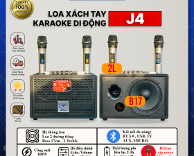 Loa Xách Tay Di Động JBZ J4 - Loa 2 Đường Tiếng Bass 17cm Thanh Mạnh Mẽ