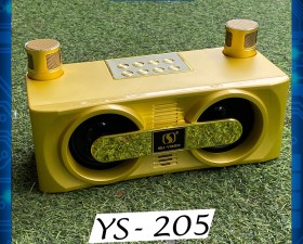 Loa Karaoke xách tay mini YS-205 kèm 2 Micro Không Dây âm thanh hay giá tốt
