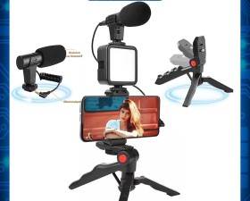 Gậy Tripod chụp ảnh quay phim đa năng AY-49 hỗ trợ mic thu âm rời
