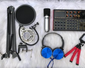 Combo trọn bộ thu âm chuyên nghiệp SOUNDCARD X6 MINI - Micro BIG MAX 26-PRO