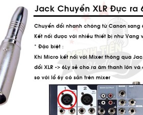 Jack chuyển đổi Canon ra 6ly