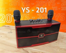Loa Di Động Karaoke 2 Micro Hát Karaoke YS201 Bass Trầm Cực Chuẩn Công Suất 35W