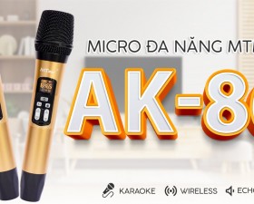 Siêu phẩm Micro không dây karaoke AK-86 kiểu dáng hiện đại chất lượng cao cấp