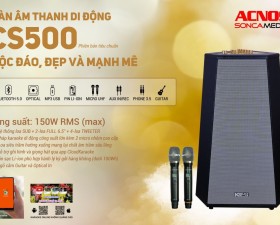 Loa tháp karaoke Acnos Cs500 - Mẫu loa 360 mới HOT nhất 2022