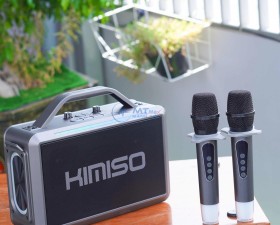 Loa Karaoke Bluetooth Kimiso KMS252 , Loa Karaoke Di Động Bass Cực Mạnh Công Suất 30W