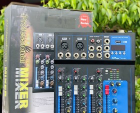 MIXER F4 Nâng Cấp Âm Thanh Loa Kéo, Amply Echo, Delay Phù Hợp Với Hát Karaoke