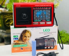 Đài Fm Radio SW548U Máy Nghe Đài Radio Trên Sóng FM Âm Thanh Sống Động, Sắc Nét