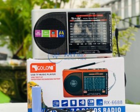 Đài Fm Radio RX6688 Máy Nghe Đài Radio Trên Sóng FM Tân Cổ Điển, Âm Thanh Sống Động, Sắc Nét