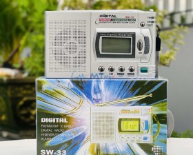 Đài Fm Radio SW33 Máy Nghe Đài Radio Trên Sóng FM Tân Cổ Điển, Âm Thanh Sống Động, Sắc Nét