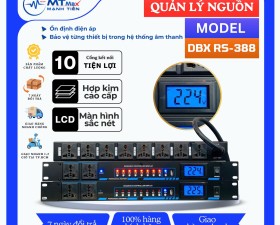 Quản Lí Nguồn Điện DBX RS-388 Cổng Nguồn Kết Nối, Màn Hình LCD, Dùng Cho Các Thiết Bị Âm Thanh