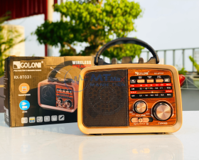 Đài Radio FM RX-BT031 Nghe Đài, Nghe Tin Tức, Thiết Kế Hoài Cổ Nhưng Hiện Đại, Tai Xách Chắc Chắn