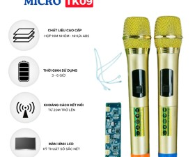 Bộ Micro Kèm Bo Mạch TK09 Cho Loa Kéo - Loa Kéo Bị Hỏng Micro