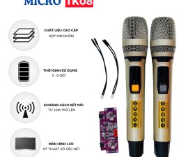 Bộ Micro Kèm Bo Mạch TK08 Cho Loa Kéo - Loa Kéo Bị Hỏng Micro Và Vẫn Chưa Tìm Thấy Mic
