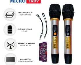 Bộ Micro Kèm Bo Mạch TK07 Cho Loa Kéo - Loa Kéo Bị Hỏng Micro Và Vẫn Chưa Tìm Được Mic