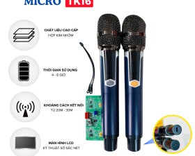 Bộ Micro Kèm Bo Mạch TK16 Cho Loa Kéo - Loa Kéo Bị Hỏng Micro