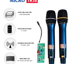 Bộ Micro Kèm Bo Mạch TK18 Cho Loa Kéo, Loa Kéo Bị Hỏng Micro Và Vẫn Chưa Tìm Thấy Micro Thay Thế