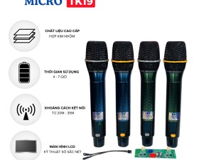 Bộ Micro Kèm Bo Mạch TK19 Cho Loa Kéo - Loa Kéo Bị Hỏng Micro