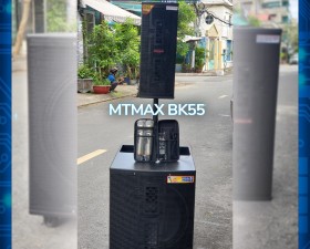 loa karaoke công xuất lớn MTMAX BK55 bass 50 kèm loa thanh xoay 360 âm cực chi tiết