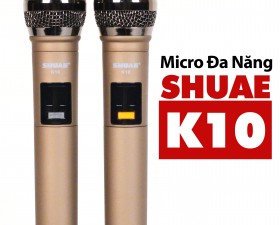 Micro không dây đa năng cao cấp Shuae K10 - micro đa năng giá rẻ dành cho loa kéo