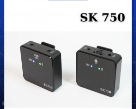 Micro cài áo Wireless SK750 (Loại 1 mic 1 đầu thu) - Mic thu âm không dây cài áo