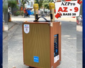 Loa kéo AZPro AZ9 Bass 2 Tấc – Chống Hú cực tốt, Đầy Đủ Cổng Kết Nối