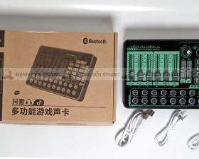 Soundcard H9 Bluetooth 2021 - Phiên bản mới chuyên thu âm, livestream chuyên nghiệp 