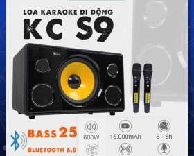 Loa Di Động KCBOX S9 – bản nâng cấp 600w 2 micro