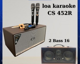 Loa Xách Tay Karaoke CS 452R, Công Suất 150W, 2 Micro