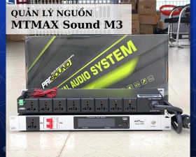 Quản Lý Nguồn MTMAX Sound M3 – Màn Hình Led, 8 Kênh, Thiết Bị Bảo Vệ Dàn Âm Thanh