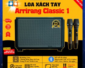 Loa xách tay Arirang Classic 1 - 3 Loa 3 Đường Tiếng, Tặng Kèm 2 Micro Cao Cấp Nâng Giọng, Giá Tốt.
