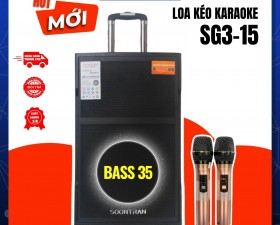 Loa Kéo Có Micro Hay Bậc Nhất Soontran SG315 Bass 35cm Công Suất 600W