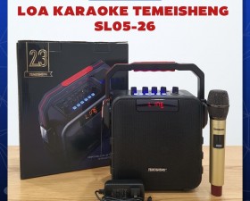 Loa Bluetooth Karaoke Temeisheng SL0526, Kèm 1 Micro Không Dây