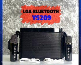 Loa Bluetooth YS209 - Công Suất 35W - Tặng 2 Micro Không Dây - Hỗ Trợ USB, AUX, Thẻ Nhớ.