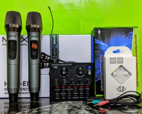 Combo Livestream Karaoke SoundCard V8 & Micro Max39