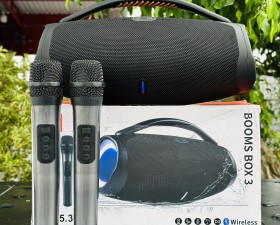 Loa Bluetooth Booms Box3, công suất cao 100W di động chống nước loa siêu trầm